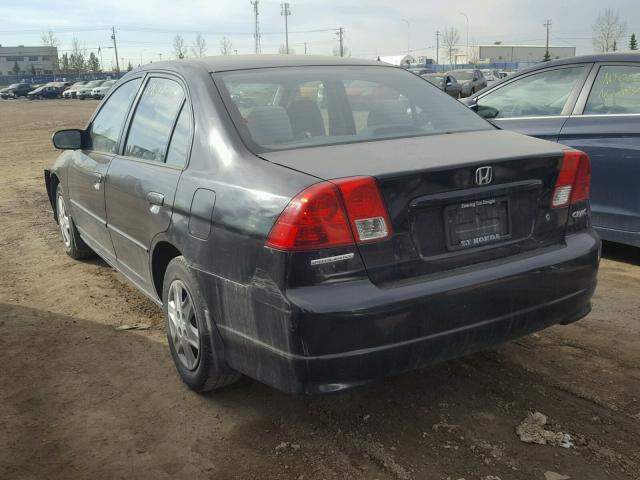 2HGES16364H914263 - 2004 HONDA CIVIC DX V BLACK photo 3