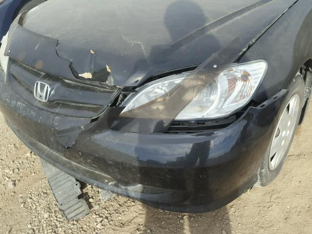 2HGES16364H914263 - 2004 HONDA CIVIC DX V BLACK photo 9