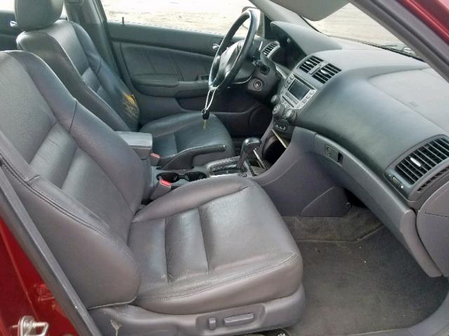 1HGCM66546A065204 - 2006 HONDA ACCORD EX MAROON photo 5