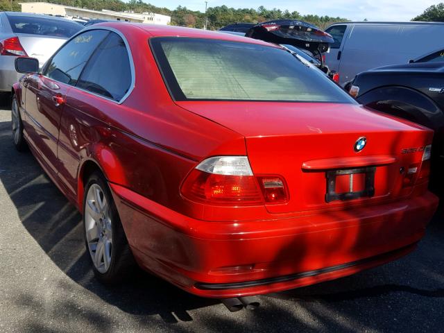 WBABN33483PG60082 - 2003 BMW 325 CI RED photo 3