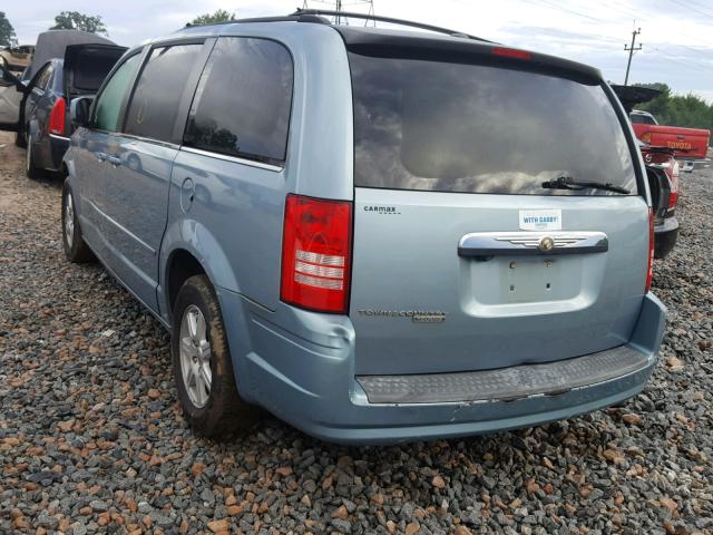 2A8HR54P78R783373 - 2008 CHRYSLER TOWN & COU BLUE photo 3