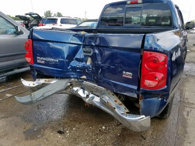 1D7HW48N65S277729 - 2005 DODGE DAKOTA QUA BLUE photo 9