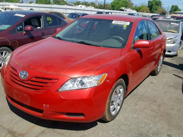 4T1BE46K37U166747 - 2007 TOYOTA CAMRY NEW RED photo 2