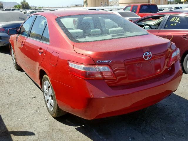 4T1BE46K37U166747 - 2007 TOYOTA CAMRY NEW RED photo 3