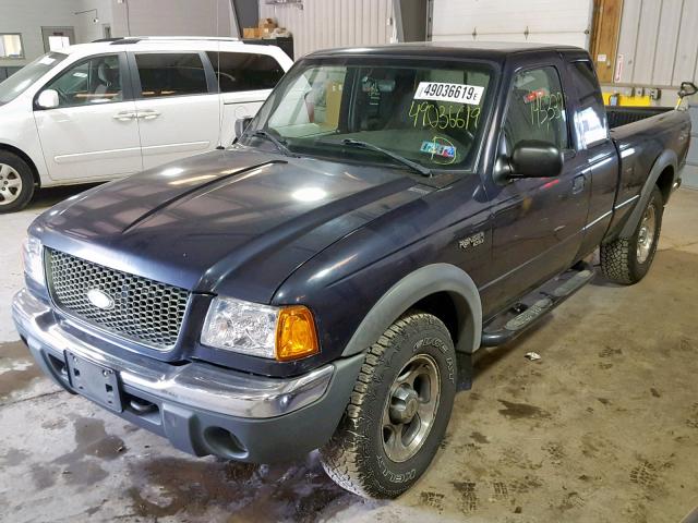 1FTZR15E41TA61035 - 2001 FORD RANGER SUP BLUE photo 2