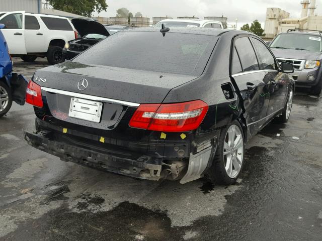 WDDHF5KB0CA519728 - 2012 MERCEDES-BENZ E 350 BLACK photo 4