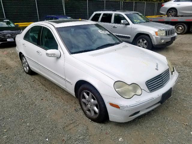 WDBRF61J41F033757 - 2001 MERCEDES-BENZ C 240 WHITE photo 1