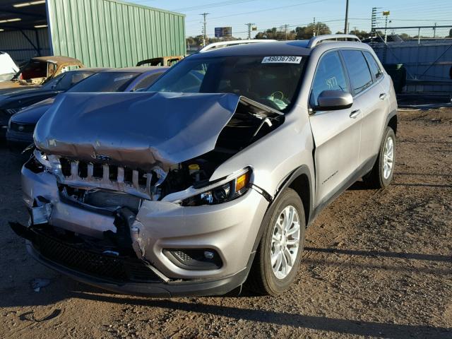 1C4PJLCB5KD149915 - 2019 JEEP CHEROKEE L SILVER photo 2