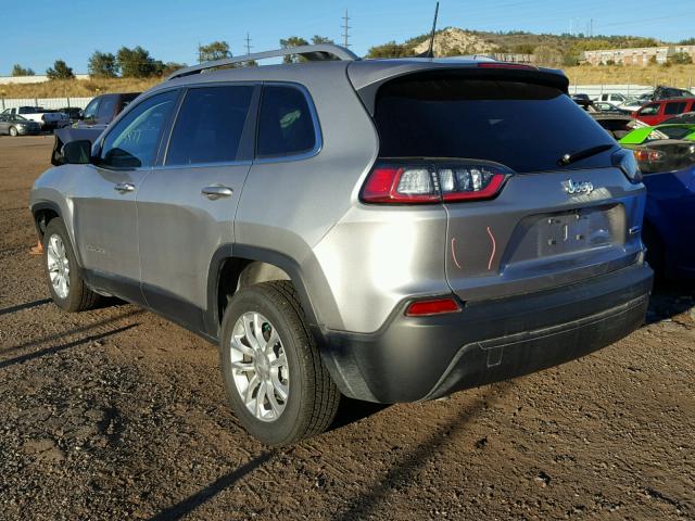 1C4PJLCB5KD149915 - 2019 JEEP CHEROKEE L SILVER photo 3