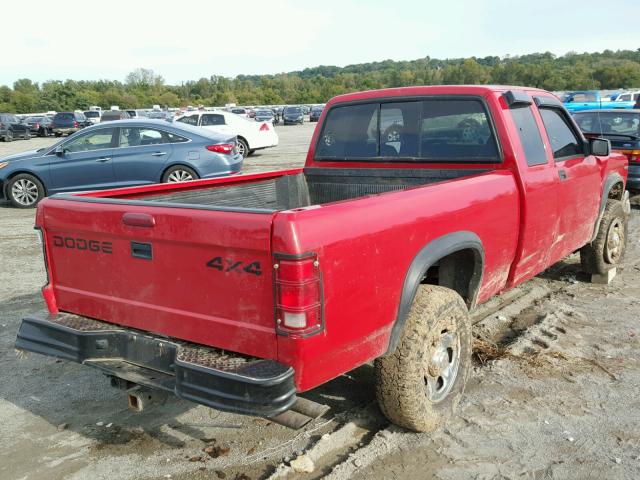 1B7GG23X4TS561941 - 1996 DODGE DAKOTA RED photo 4