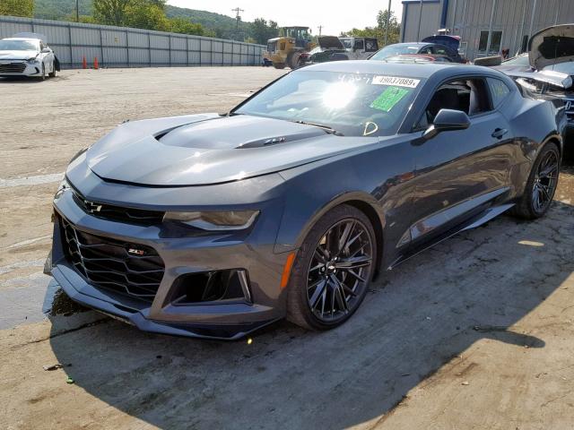 1G1FK1R68J0174281 - 2018 CHEVROLET CAMARO ZL1 CHARCOAL photo 2