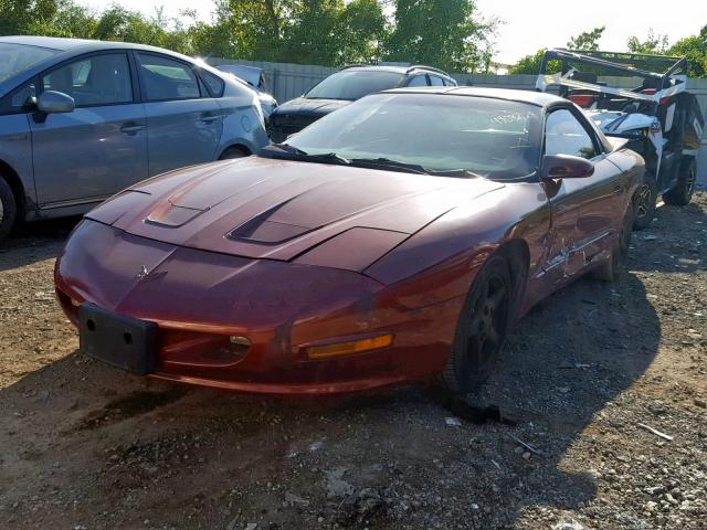 2G2FS22K4V2203093 - 1997 PONTIAC FIREBIRD RED photo 2