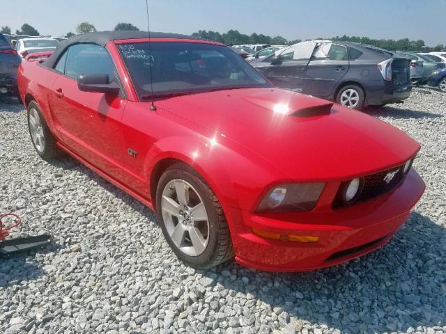 1ZVFT85H775294909 - 2007 FORD MUSTANG GT RED photo 1