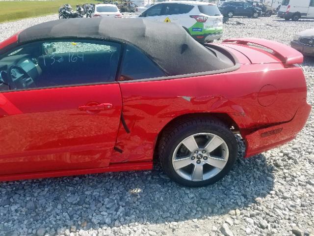 1ZVFT85H775294909 - 2007 FORD MUSTANG GT RED photo 9