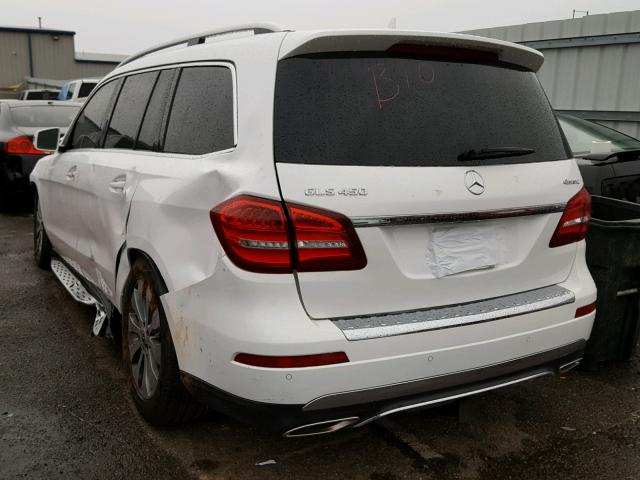 4JGDF6EE7JB168551 - 2018 MERCEDES-BENZ GLS 450 4M WHITE photo 3