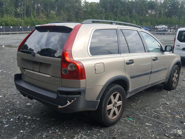 YV1CZ59H641057578 - 2004 VOLVO XC90 BEIGE photo 4