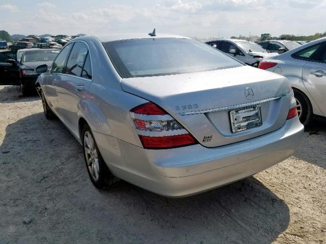 WDDNG71X07A115214 - 2007 MERCEDES-BENZ S 550 SILVER photo 3