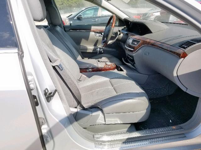 WDDNG71X07A115214 - 2007 MERCEDES-BENZ S 550 SILVER photo 5