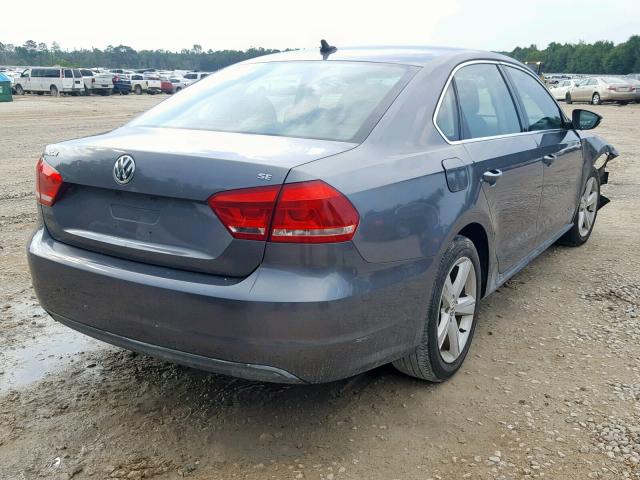 1VWBP7A35CC056120 - 2012 VOLKSWAGEN PASSAT SE CHARCOAL photo 4