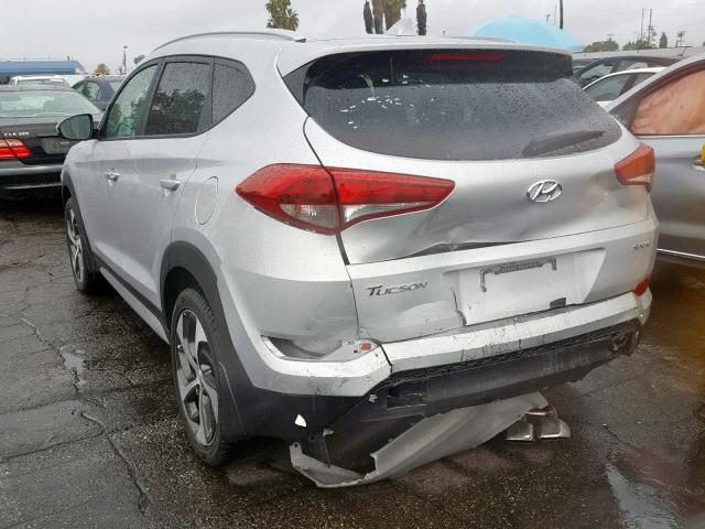 KM8J33AL1JU766217 - 2018 HYUNDAI TUCSON SPO SILVER photo 3