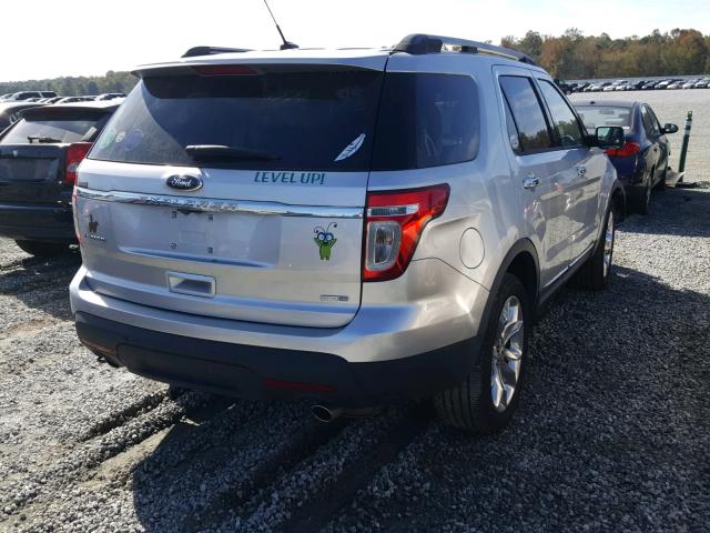 1FM5K8F85DGC85024 - 2013 FORD EXPLORER L SILVER photo 4