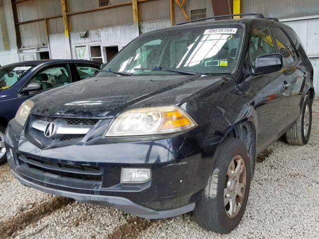 2HNYD18874H502491 - 2004 ACURA MDX TOURIN BLACK photo 2