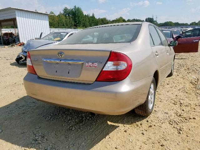 JTDBE32K330179889 - 2003 TOYOTA CAMRY LE GOLD photo 4