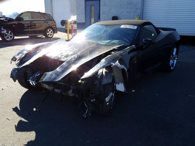 1G1YL3D76E5110783 - 2014 CHEVROLET CORVETTE S BLACK photo 2