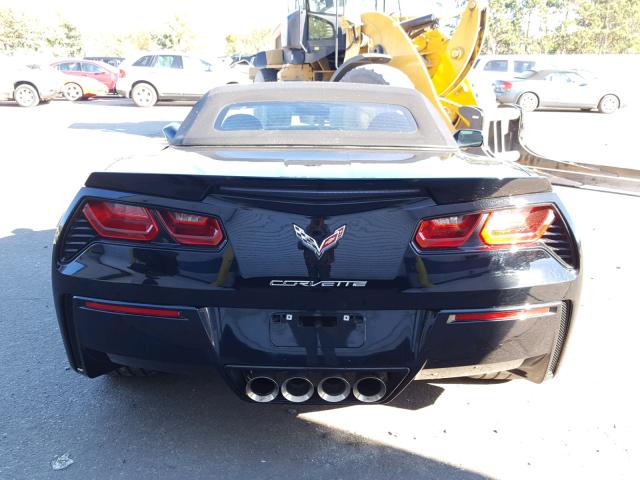 1G1YL3D76E5110783 - 2014 CHEVROLET CORVETTE S BLACK photo 6