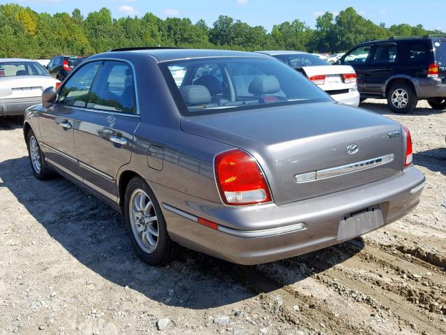 KMHFU45E92A171252 - 2002 HYUNDAI XG 350 GRAY photo 3