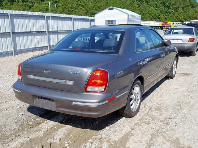 KMHFU45E92A171252 - 2002 HYUNDAI XG 350 GRAY photo 4