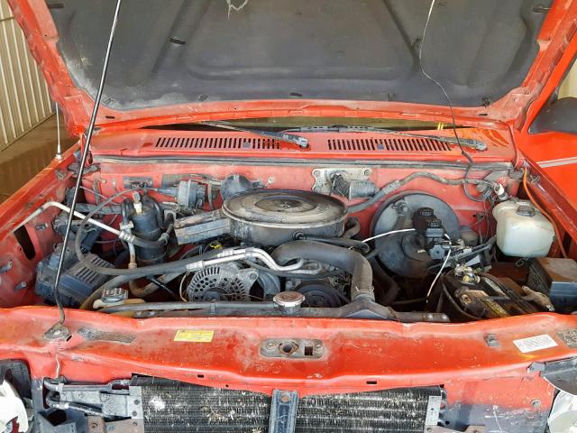 1B7GG23X2SS156627 - 1995 DODGE DAKOTA RED photo 7