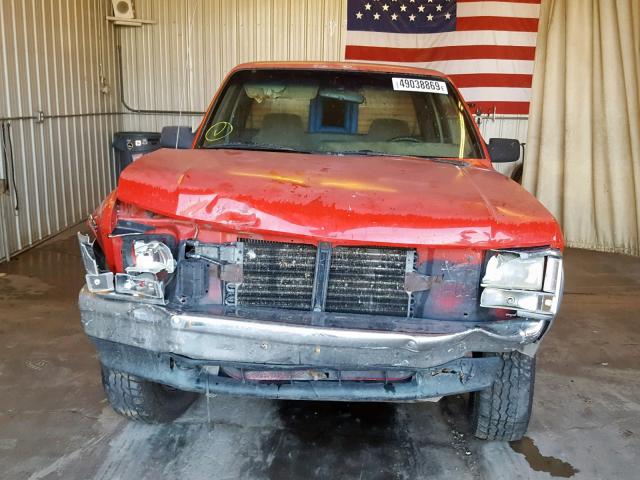 1B7GG23X2SS156627 - 1995 DODGE DAKOTA RED photo 9