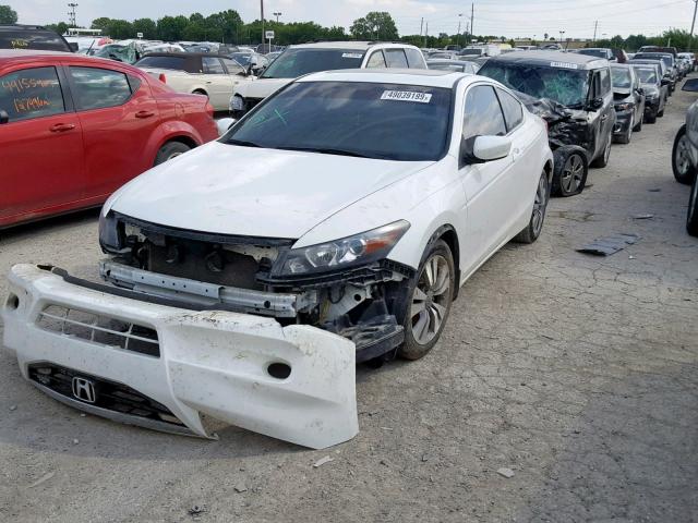 1HGCS1B85CA003394 - 2012 HONDA ACCORD EXL WHITE photo 2