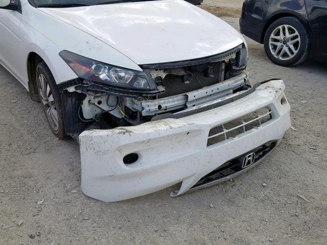 1HGCS1B85CA003394 - 2012 HONDA ACCORD EXL WHITE photo 9