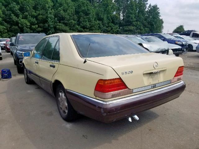 WDBGA32E0SA275921 - 1995 MERCEDES-BENZ S 320W TAN photo 3