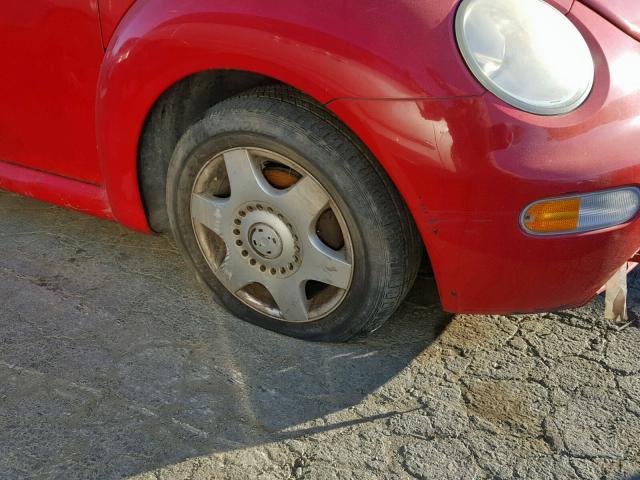 3VWCD21C4YM463805 - 2000 VOLKSWAGEN NEW BEETLE წითელი ფოტო 9