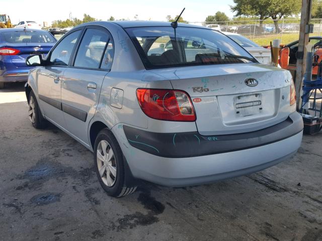 KNADE123366147027 - 2006 KIA RIO BLUE photo 3