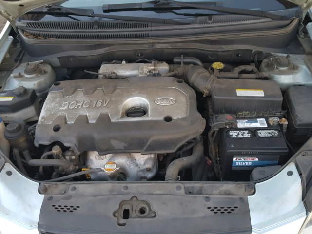 KNADE123366147027 - 2006 KIA RIO BLUE photo 7