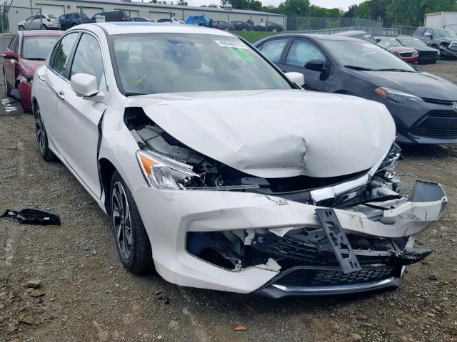 1HGCR2F89HA109110 - 2017 HONDA ACCORD EXL WHITE photo 1