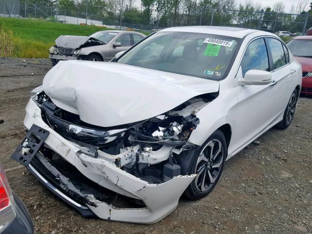 1HGCR2F89HA109110 - 2017 HONDA ACCORD EXL WHITE photo 2