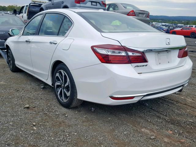 1HGCR2F89HA109110 - 2017 HONDA ACCORD EXL WHITE photo 3