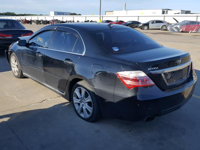 JH4KB26629C000294 - 2009 ACURA RL BLACK photo 3