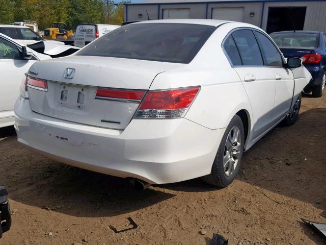 1HGCP2F62BA103953 - 2011 HONDA ACCORD WHITE photo 4