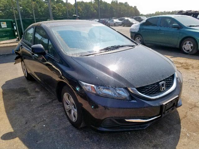 19XFB2F55DE277789 - 2013 HONDA CIVIC LX BLACK photo 1