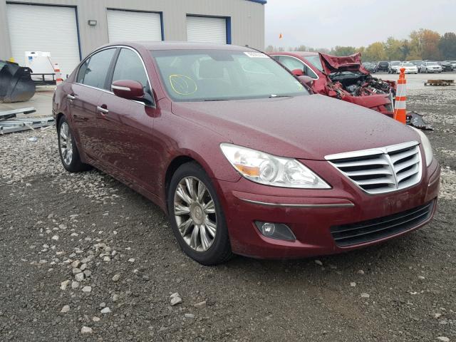 KMHGC46E99U017025 - 2009 HYUNDAI GENESIS 3. MAROON photo 1