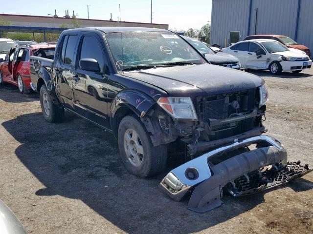 1N6AD07U35C451752 - 2005 NISSAN FRONTIER C BLACK photo 1