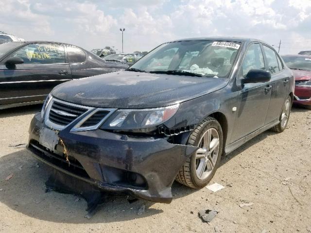 YS3FA4BYXA1613247 - 2010 SAAB 9-3 2.0T BLACK photo 2