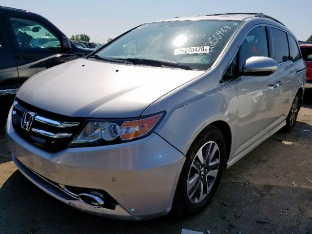 5FNRL5H91EB010320 - 2014 HONDA ODYSSEY TO SILVER photo 2