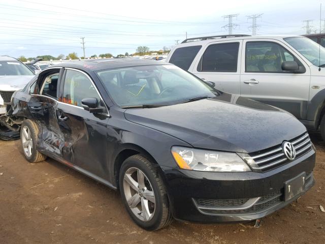 1VWBP7A38DC075245 - 2013 VOLKSWAGEN PASSAT SE BLACK photo 1